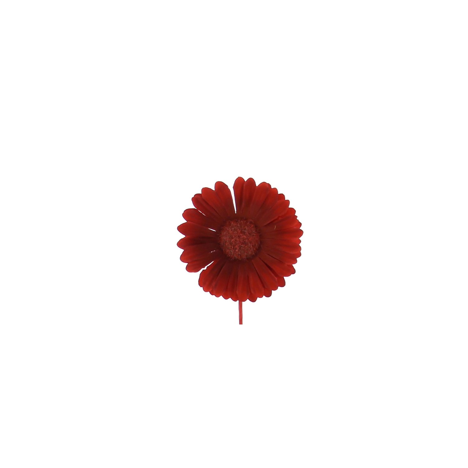 Germini red coloured flower decoration 13 x 6.5cm - 96pcs