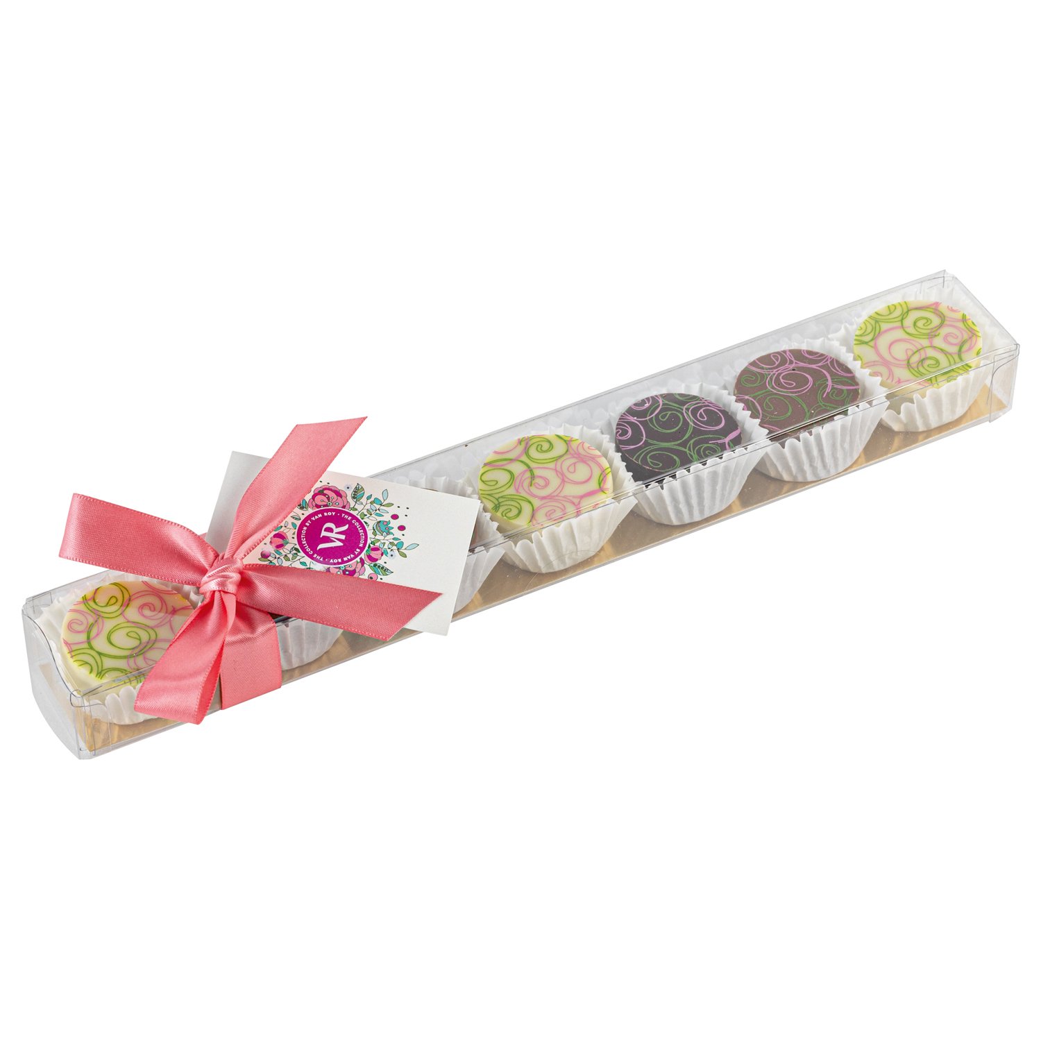 Asstd chocs with swirl design & salted caramel in stick pack - 12 x 95g