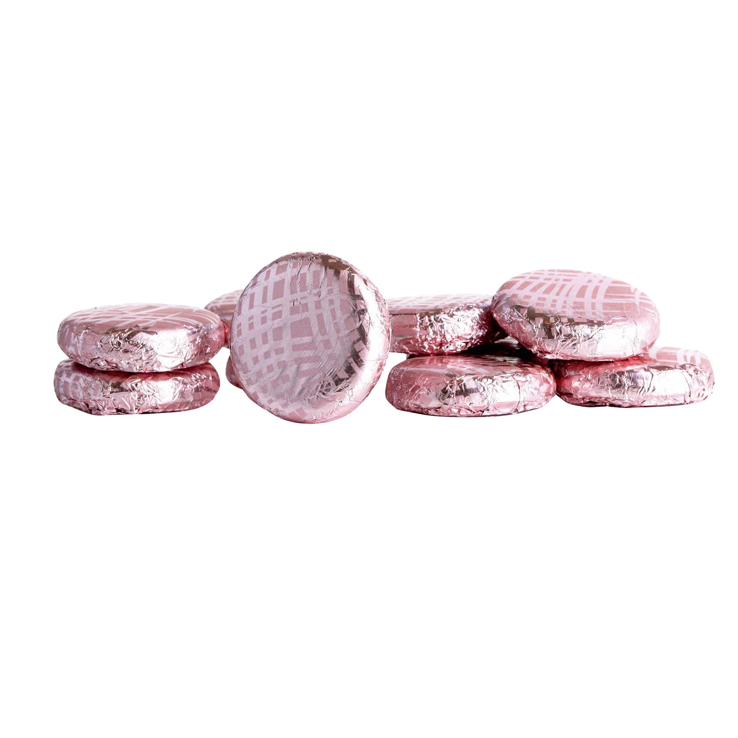 Rose crème - dark choc covered fondant in pink foil 120pcs - 1kg