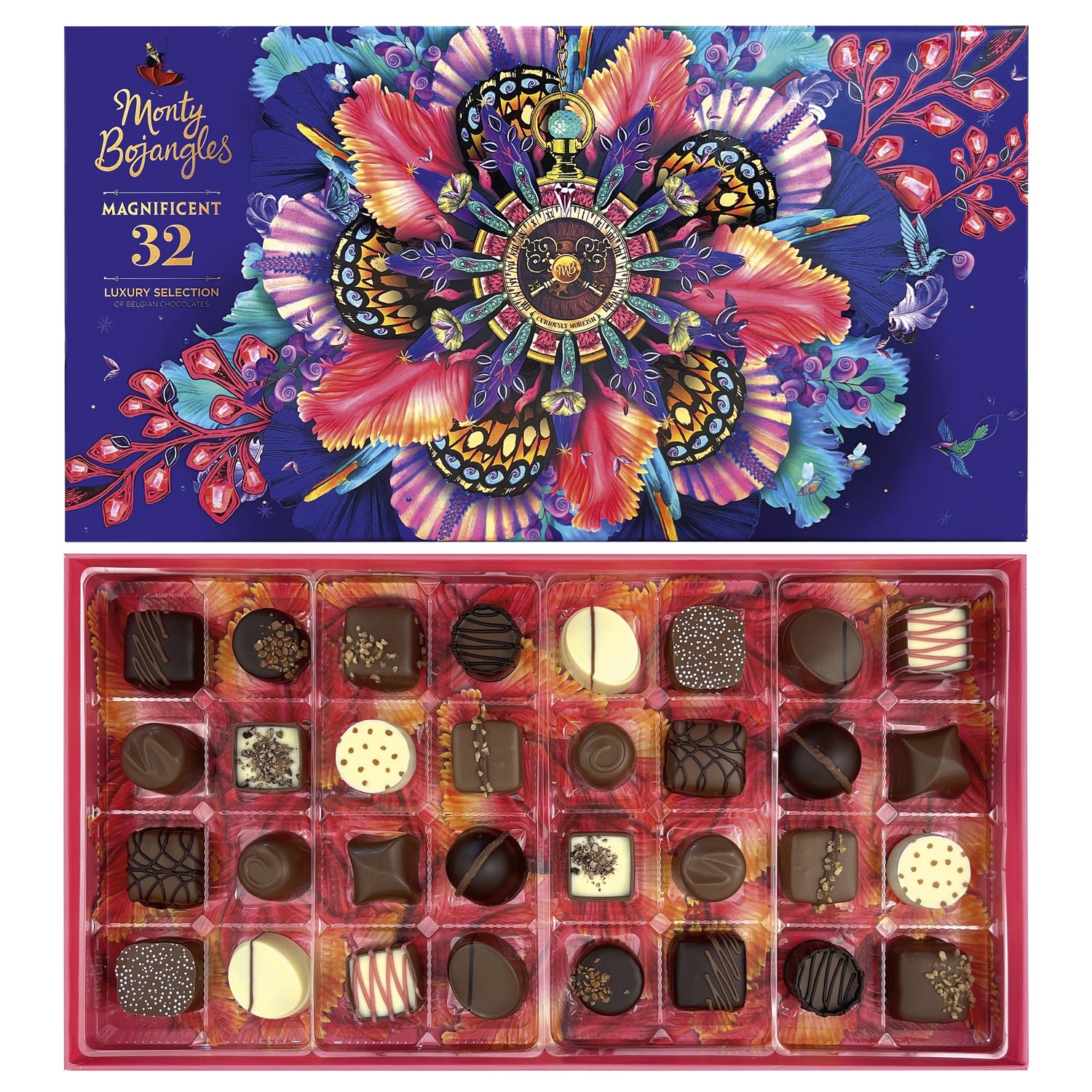 Magnificent 32 luxury Belgian chocolate and truffles gift box - 6x452g
